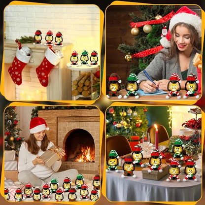 🎄Early Christmas Sale 49% - Christmas Decoration Mini Snowman Lantern with Hats and Scarves