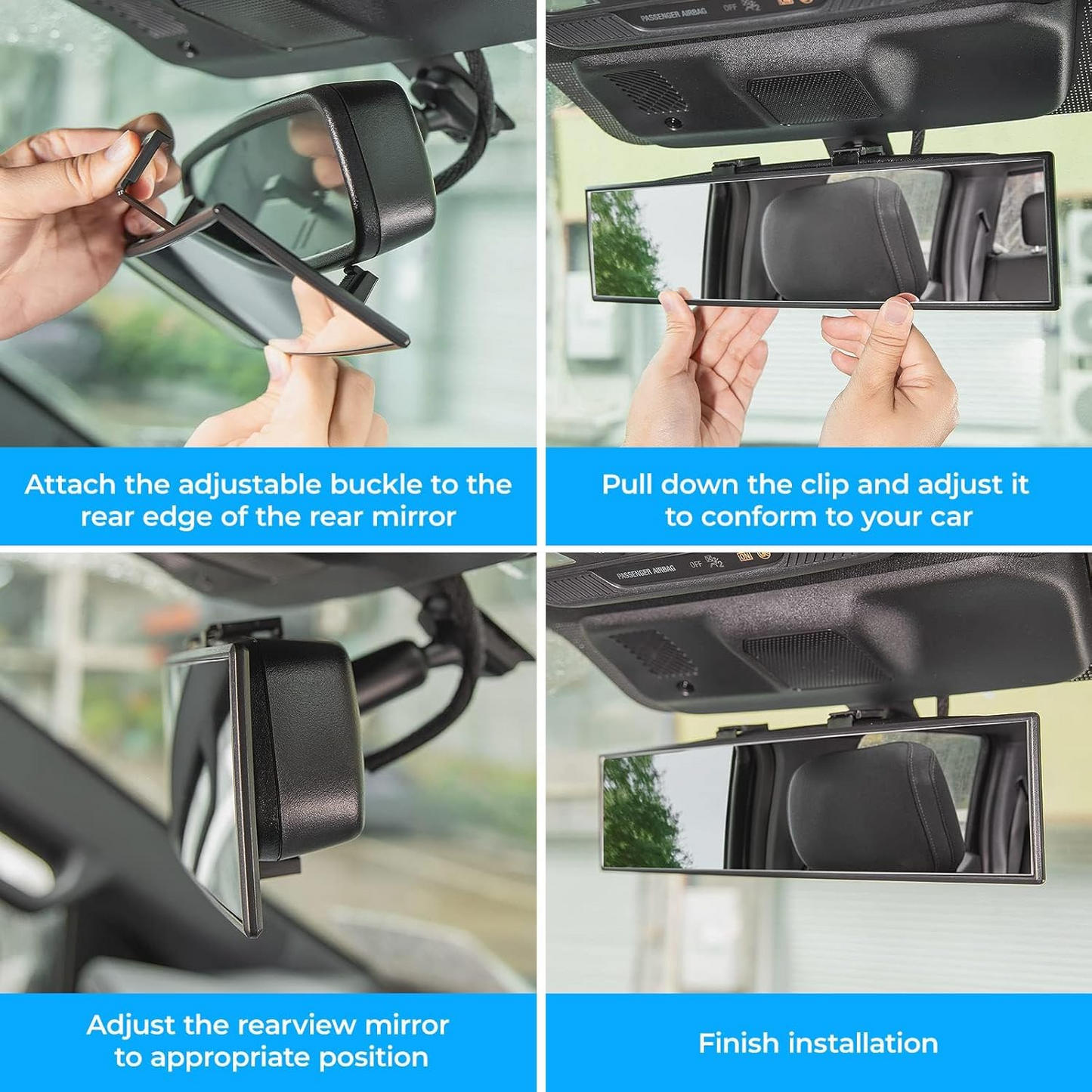 🔥Wide Car Curved Rear-view Mirror - Reduces blind spots and is suitable for cars and SUV
