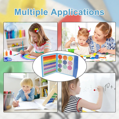 🔥Last Day 49% OFF - Montessori Magnetic Book Fraction Puzzle For Children